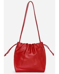 ARKET - Small Gathered Leather Bag - Lyst