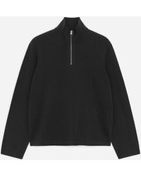 ARKET - Knitted Half-Zip Jumper - Lyst