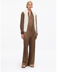 ARKET - Silk Satin Trousers - Lyst