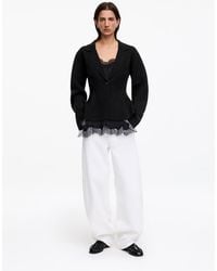 ARKET - Knitted Wool-Cotton Jacket - Lyst