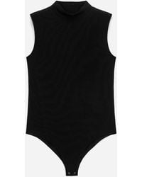 ARKET - Stretch Mock-Neck Bodysuit - Lyst