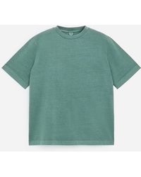 ARKET - Garment-Dyed Interlock T-Shirt - Lyst