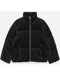 ARKET - Velvet Puffer Jacket - Lyst