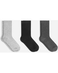 ARKET - Cotton Rib Socks Set Of 3 - Lyst