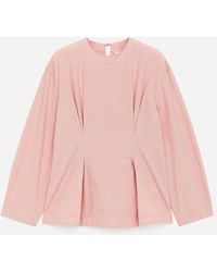ARKET - Peplum Top - Lyst
