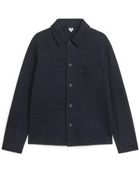 ARKET - Jersey Wool Overshirt - Lyst