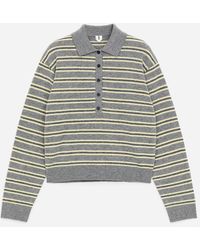 ARKET - Wool Polo Jumper - Lyst