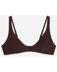 ARKET - V-Neck Bikini Top - Lyst