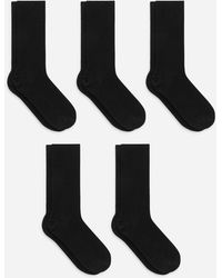 ARKET - Supima Cotton Rib Socks 5 Pairs - Lyst