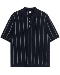 ARKET - Fine Knit Polo Shirt - Lyst