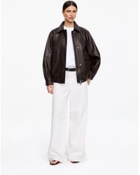 ARKET - Relaxed Leather Jacket - Lyst