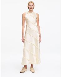 ARKET - Frill Satin Dress - Lyst