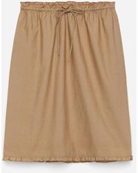 ARKET - Linen-Cotton Frill Skirt - Lyst