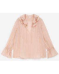 ARKET - Frill-Collar Blouse - Lyst