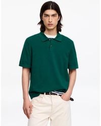 ARKET - Fine-Knit Polo Shirt - Lyst