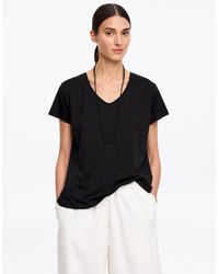 ARKET - Scoop-Neck T-Shirt - Lyst