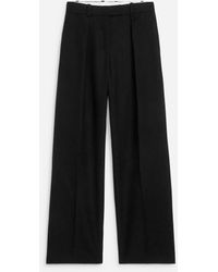 ARKET - Hose Mit Hohem Bund Und Falten - Lyst