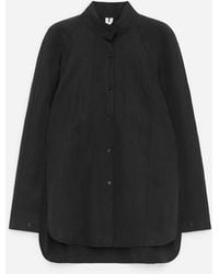 ARKET - Relaxed Stand-Collar Shirt - Lyst