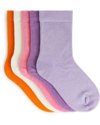 ARKET - Cotton Socks Set Of 5 - Lyst
