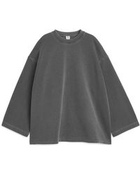 ARKET - Lockeres Sweatshirt Aus Frottee - Lyst