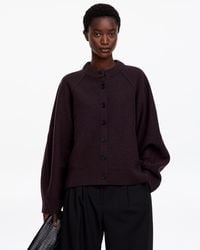 ARKET - Boiled Wool Cardigan - Lyst