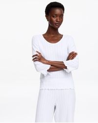 ARKET - Pointelle-Knitted Top - Lyst