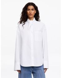 ARKET - Tie-Detail Pima Cotton Shirt - Lyst