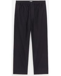 ARKET - Relaxed Cotton Hopsack Trousers - Lyst