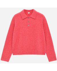 ARKET - Alpaca Wool Blend Polo Shirt - Lyst