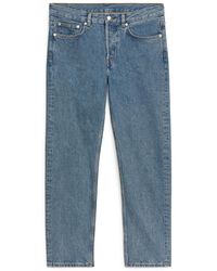 ARKET - Park Cropped Regular Straight Jeans - Lyst
