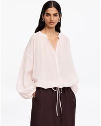 ARKET - Crepe Drawstring Blouse - Lyst
