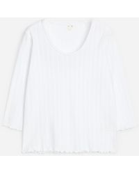 ARKET - Pointelle-Knitted Top - Lyst