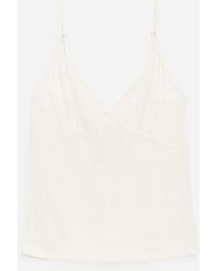 ARKET - Ribbed Silk Strap Top - Lyst