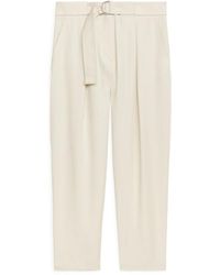 ARKET Cotton Relaxed Lyocell Trousers 