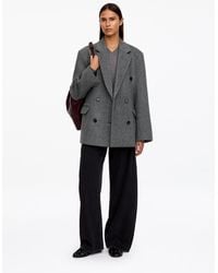 ARKET - Wool-Blend Double-Breasted Blazer - Lyst