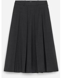 ARKET - Pleated Wool Blend Skirt - Lyst