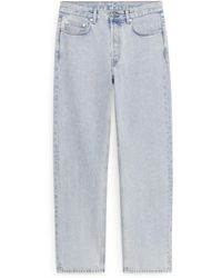 loose snow wash jeans