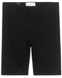 ARKET - Ribbed Bicycle Shorts - Lyst