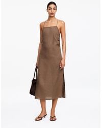 ARKET - Linen Midi Dress - Lyst