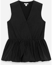 ARKET - Peplum Taffeta Top - Lyst