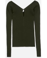 ARKET - V-Neck Rib Top - Lyst
