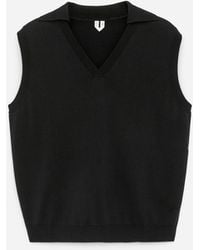 ARKET - Knitted V-Neck Vest - Lyst
