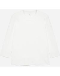 ARKET - Slim Crop-Sleeve Rib T-Shirt - Lyst