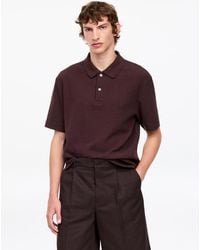 ARKET - Cotton Linen Polo Shirt - Lyst