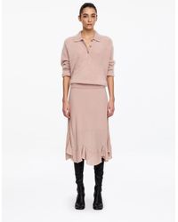 ARKET - Frill-Hem Midi Skirt - Lyst