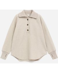 ARKET - Boiled Wool-Cotton Jumper - Lyst