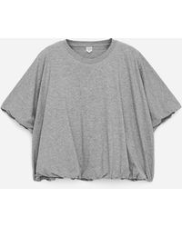 ARKET - Bubble-Hem T-Shirt - Lyst