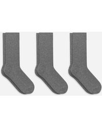 ARKET - Supima Cotton Rib Socks Set Of 3 Pairs - Lyst