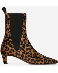 ARKET - Pony Hair-Effect Ankle Boots - Lyst