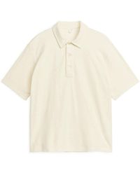 ARKET - Cotton Towelling Polo Shirt - Lyst